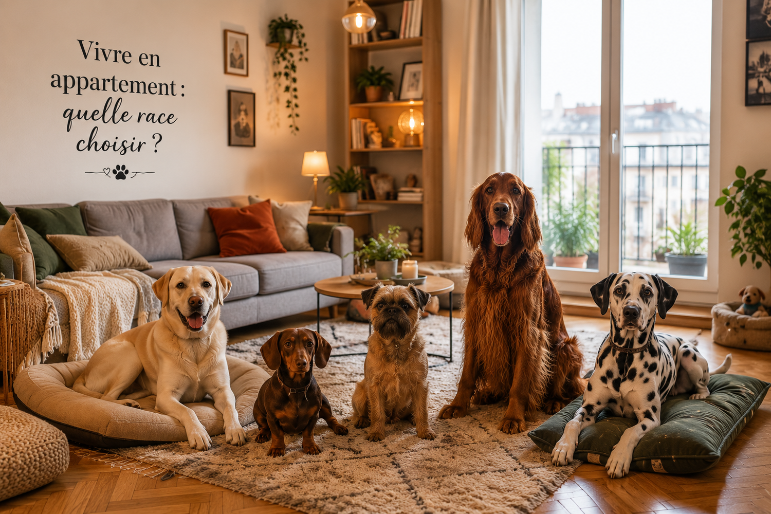 Vivre en appartement avec un chien : quelles races choisir et comment s'organiser ?
